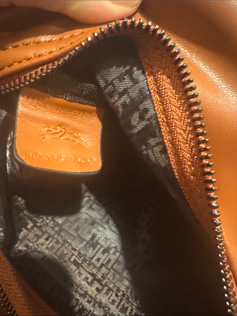 Longchamp Brown Leather Shoulder Bag - Picture 4 of 4